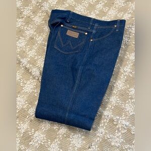 Wrangler Jeans 80's Dark Denim Straight Leg Size 40x34